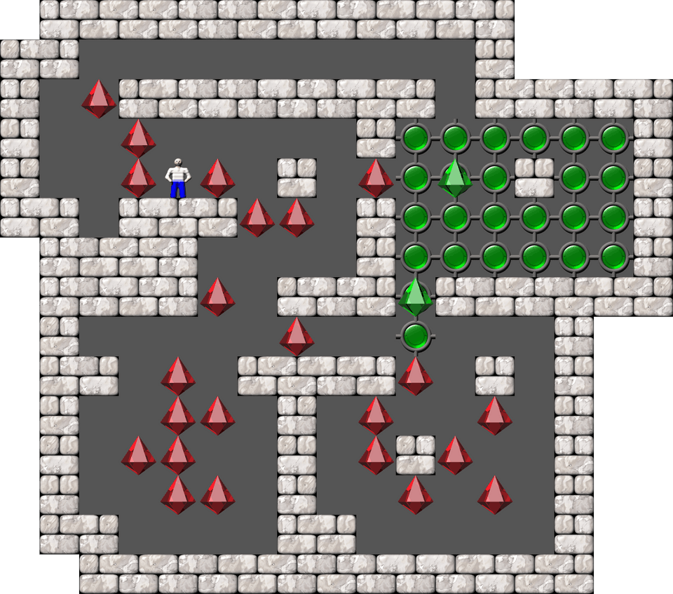 Sokoban Mass Remodel level 486